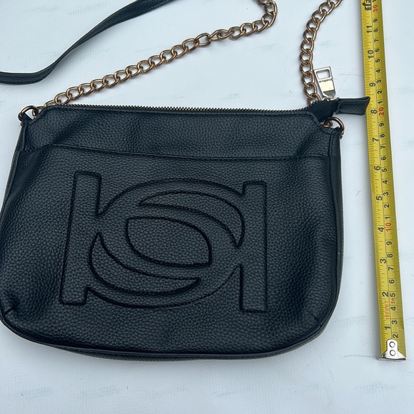 BEBE black Women’s Crossbody Bag Purse with chain - Picture 4 of 11